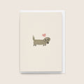 'Puppy Love' Card (Schweenie)