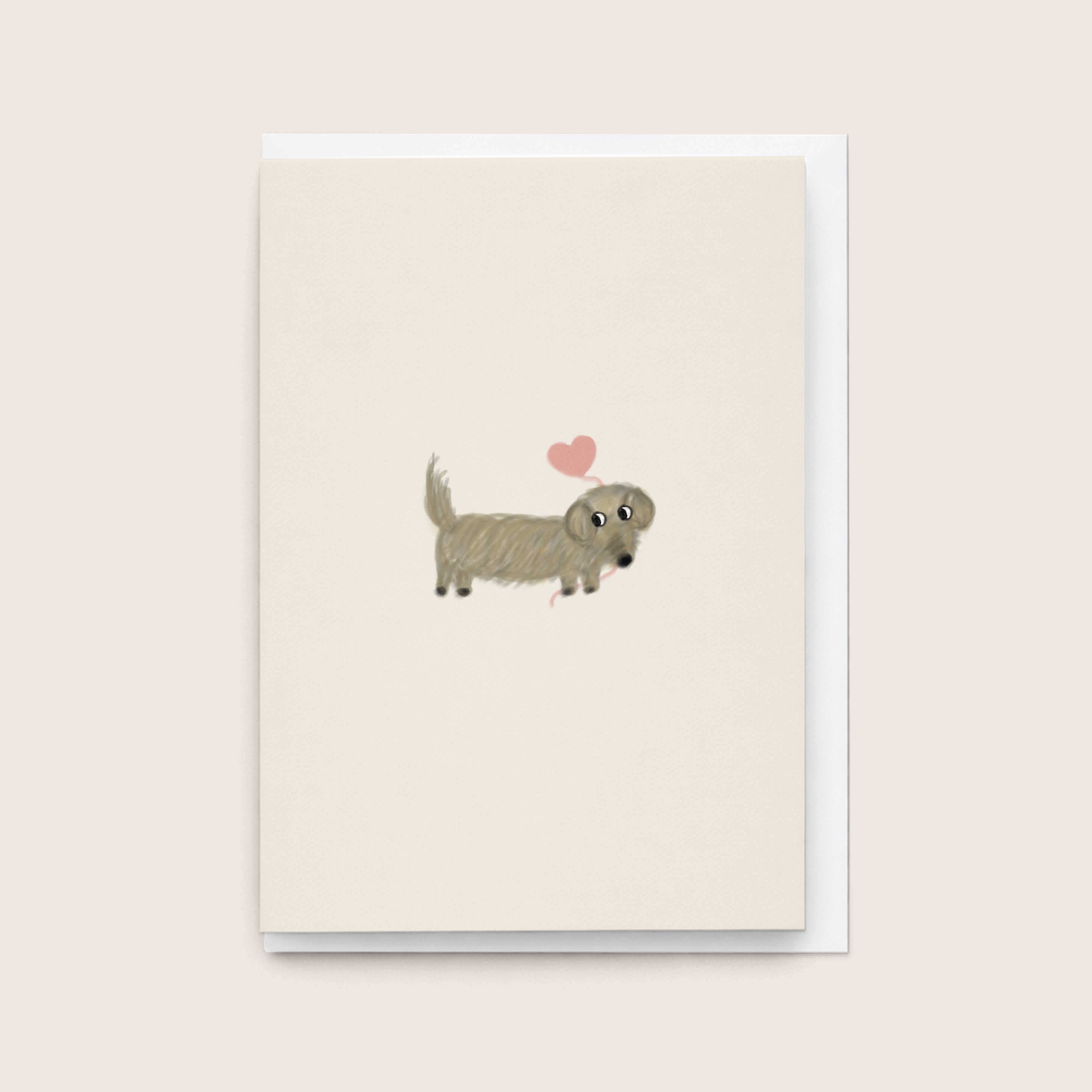 “Puppy Love” Greeting Card (Schweenie)