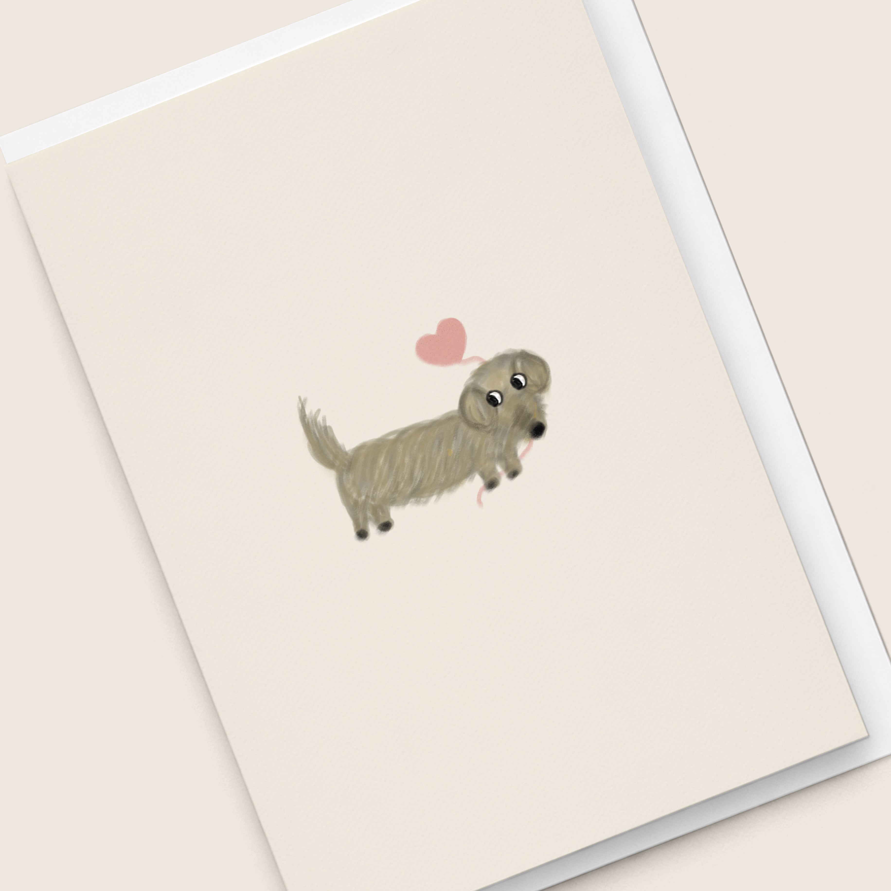 “Puppy Love” Greeting Card (Schweenie)