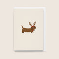 'Reindeerhund' Christmas Card