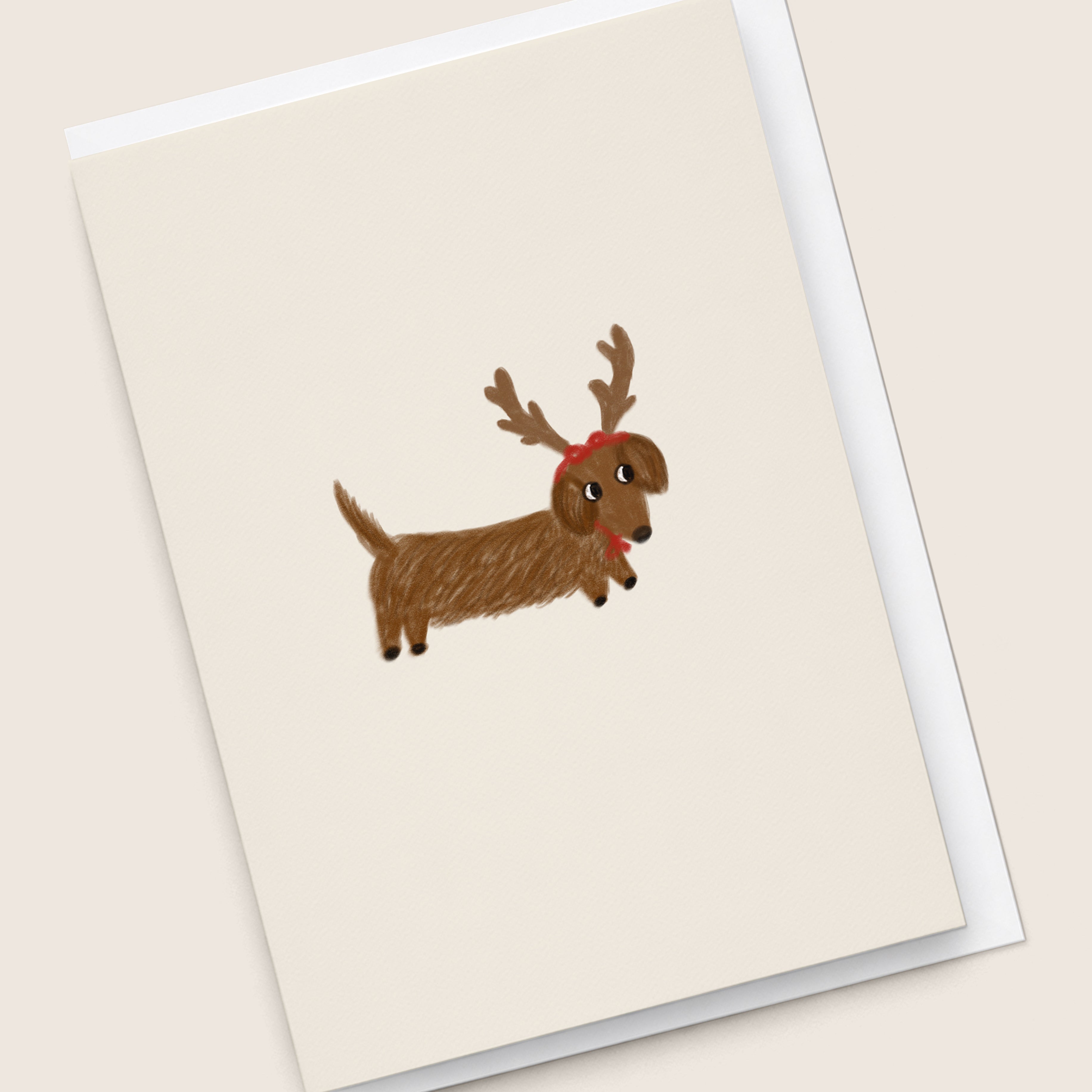 'Reindeerhund' Christmas Card