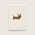 'Reindeerhund' Christmas Card