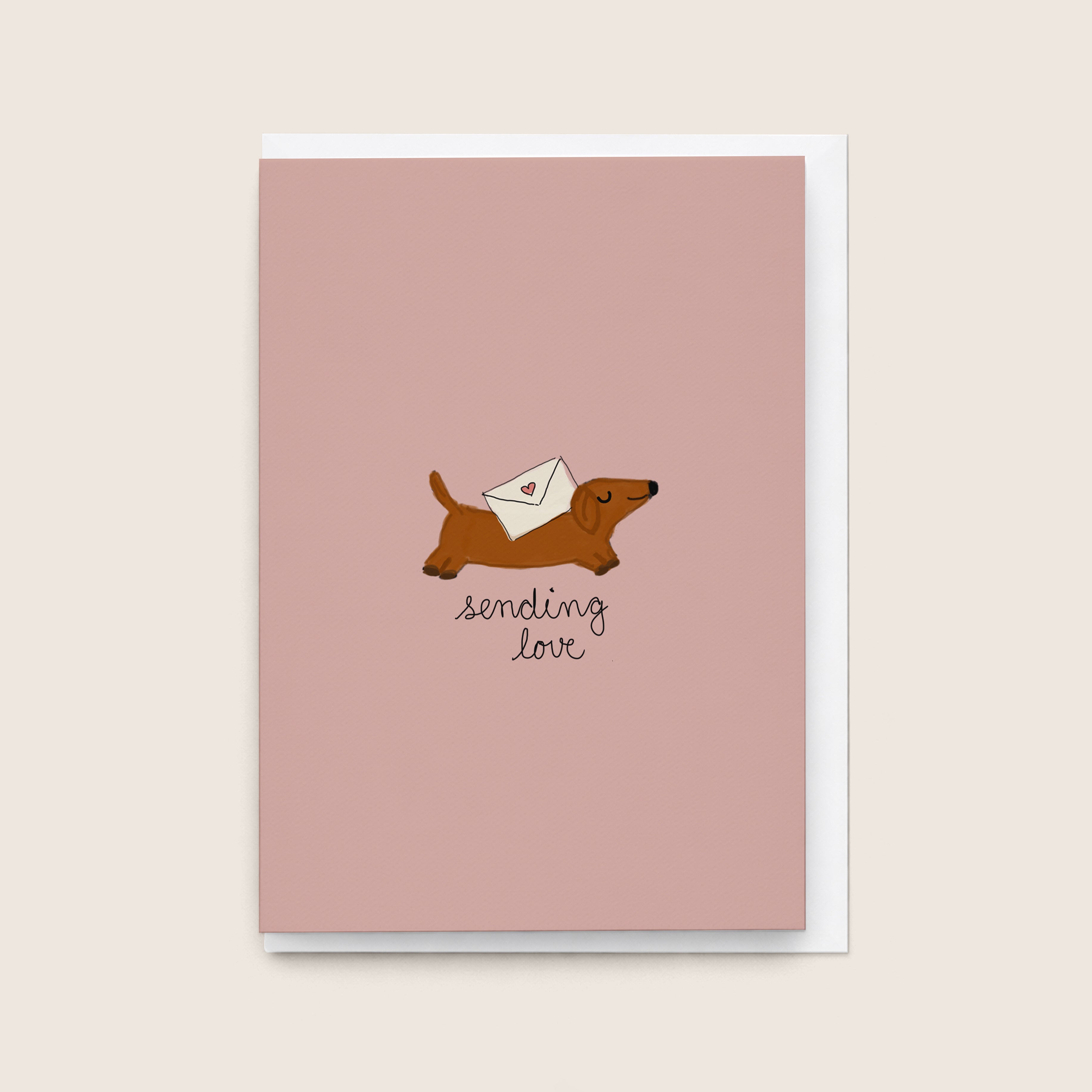 "Sending Love” Greeting Card