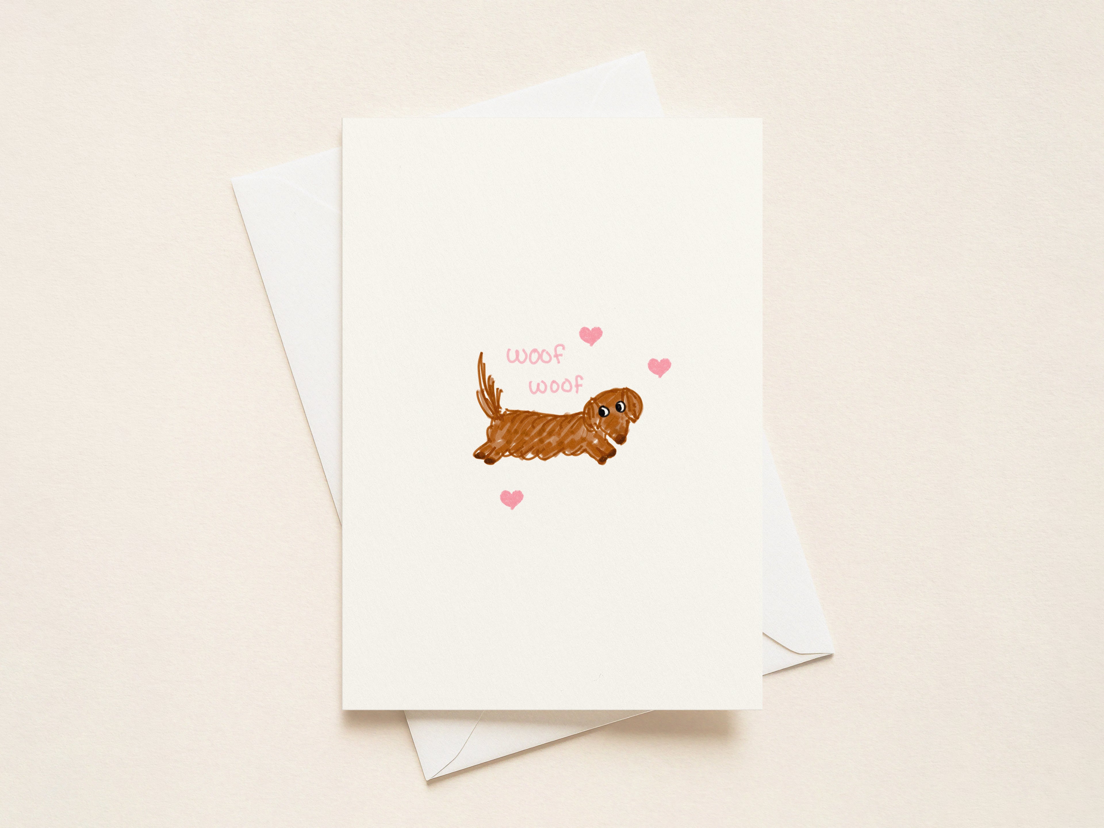 "Woof Woof” Valentine's Cards