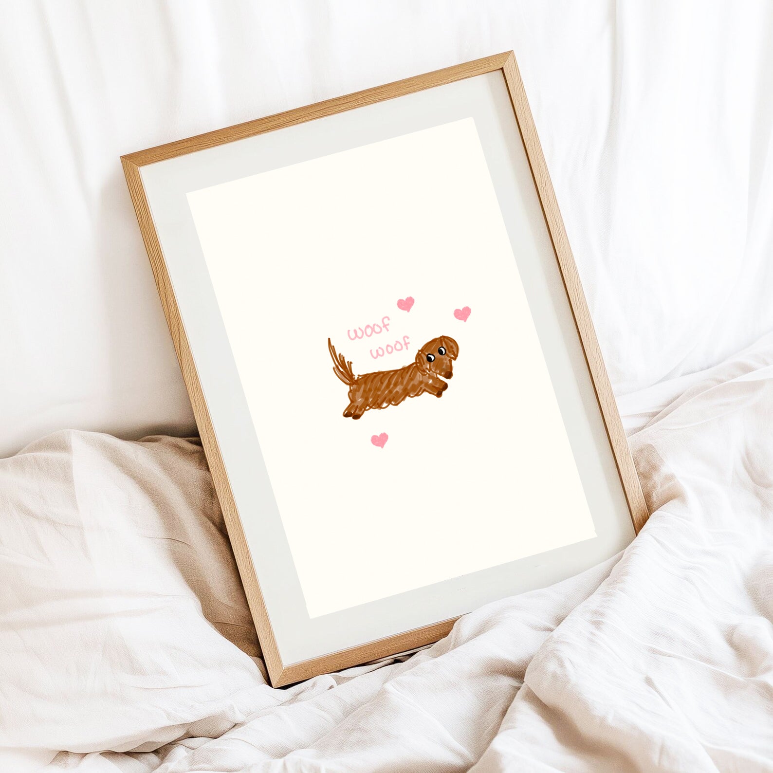 “Woof Woof” Art Print