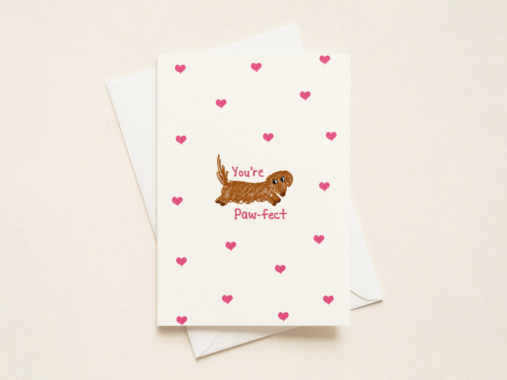 “You're Paw-fect” Valentine's Cards