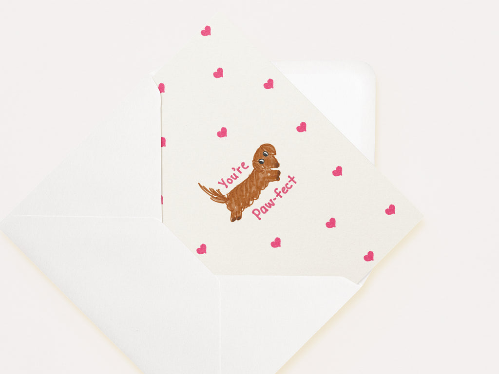 “You're Paw-fect” Valentine's Cards